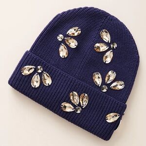 Anthropologie Florette Embellished Beanie